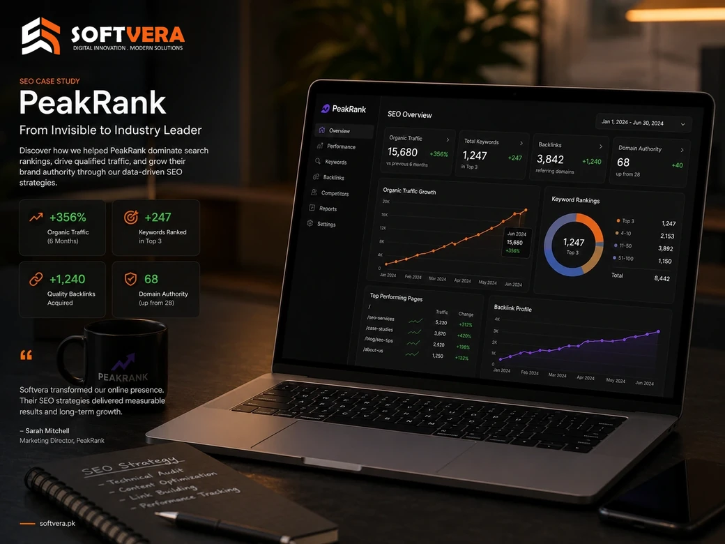 PeakRank SEO Growth System project presentation